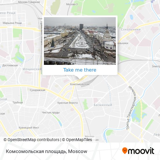 Комсомольская площадь map