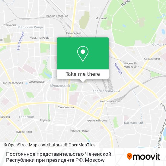 Постоянное представительство Чеченской Республики при президенте РФ map