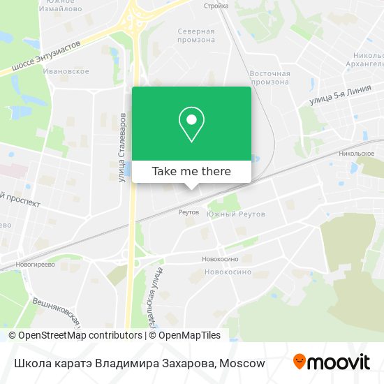 Школа каратэ Владимира Захарова map