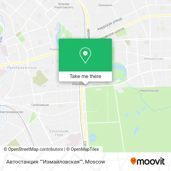 Автостанция ""Измайловская"" map
