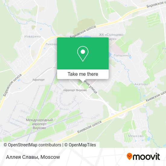 Аллея Славы map