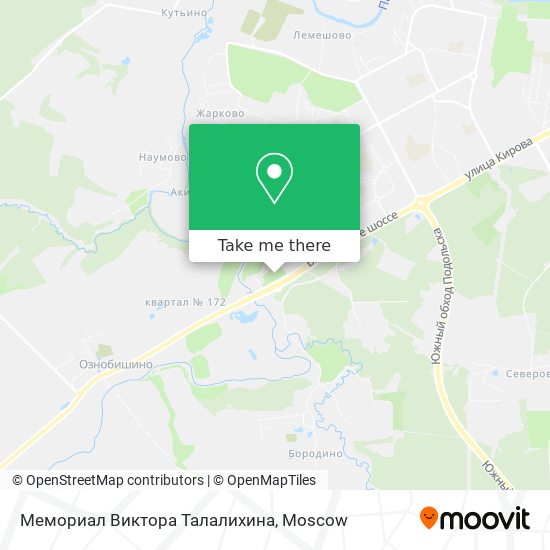 Мемориал Виктора Талалихина map