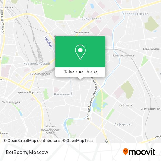 BetBoom map