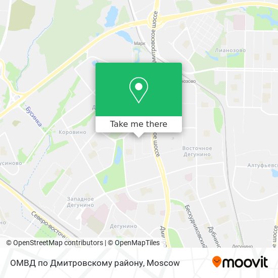 ОМВД по Дмитровскому району map