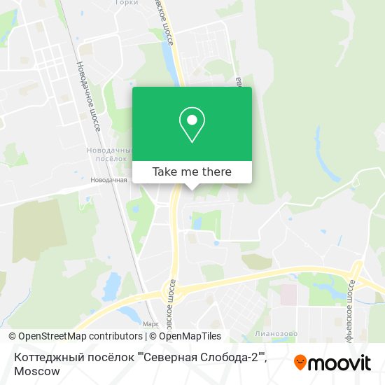 Коттеджный посёлок ""Северная Слобода-2"" map