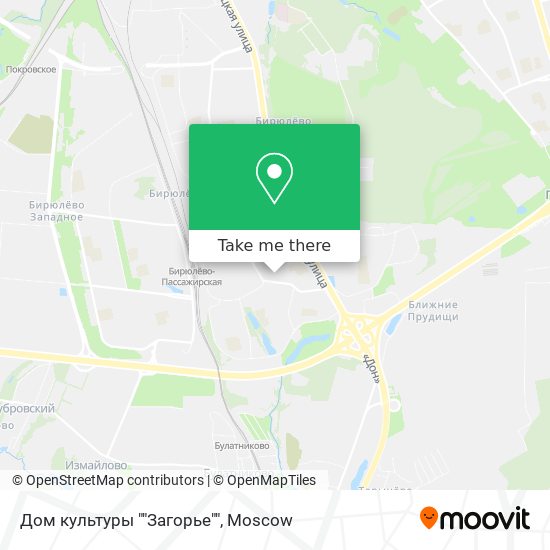 Дом культуры ""Загорье"" map
