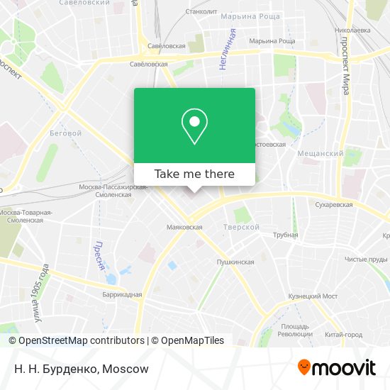Н. Н. Бурденко map