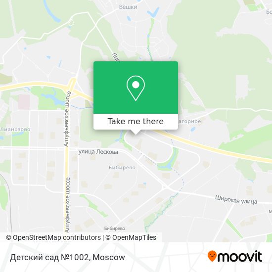 Детский сад №1002 map