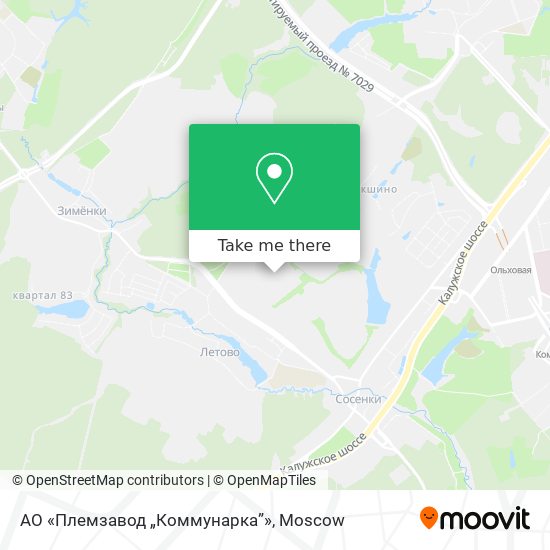 АО «Племзавод „Коммунарка”» map