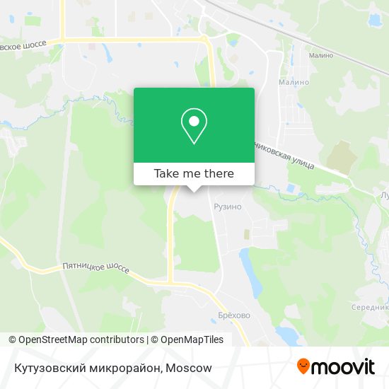 Кутузовский микрорайон map