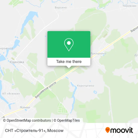 СНТ «Строитель-91» map
