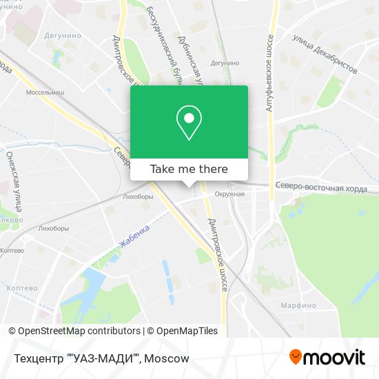 Техцентр ""УАЗ-МАДИ"" map