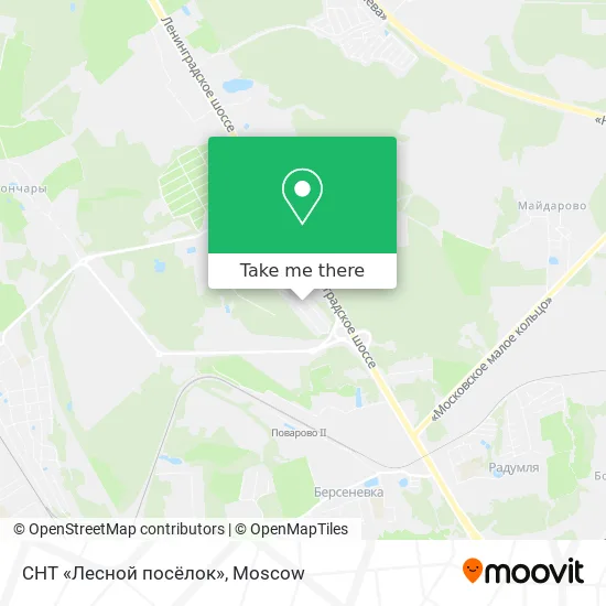 СНТ «Лесной посёлок» map