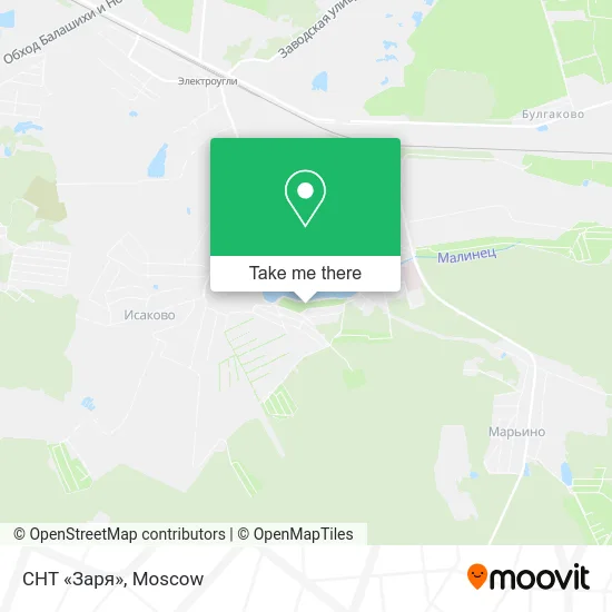 СНТ «Заря» map