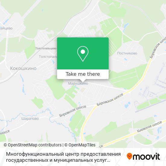 Многофункциональный центр предоставления государственных и муниципальных услуг Марушкино map