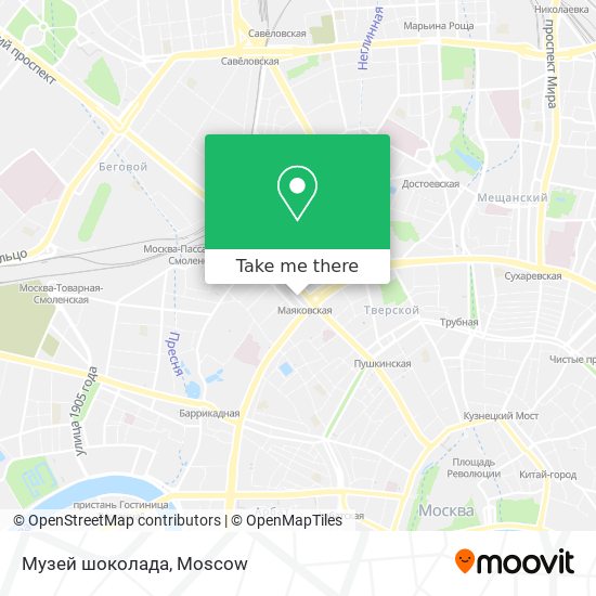 Музей шоколада map