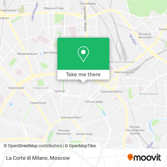 La Corte di Milano map