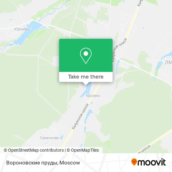 Вороновские пруды map