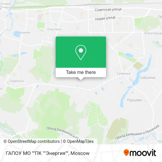 ГАПОУ МО ""ПК ""Энергия"" map