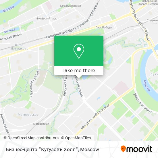 Бизнес-центр ""Кутузовъ Холл"" map