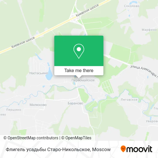 Флигель усадьбы Старо-Никольское map
