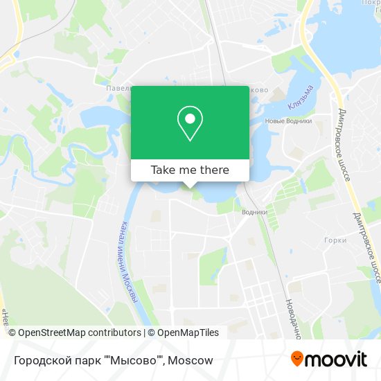 Городской парк ""Мысово"" map