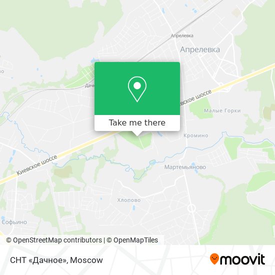 СНТ «Дачное» map