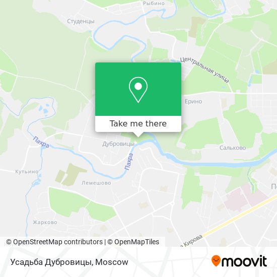 Усадьба Дубровицы map