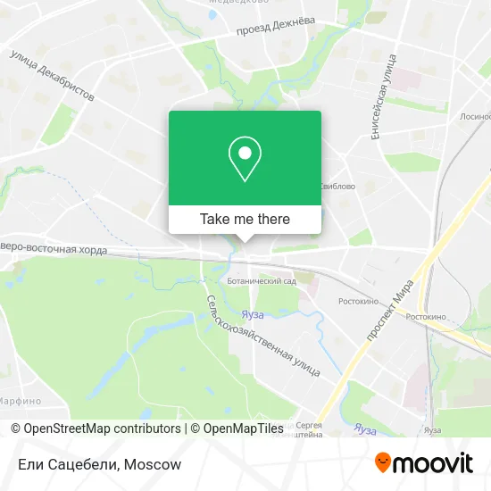 Ели Сацебели map