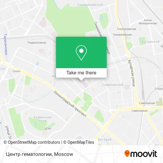 Центр гематологии map