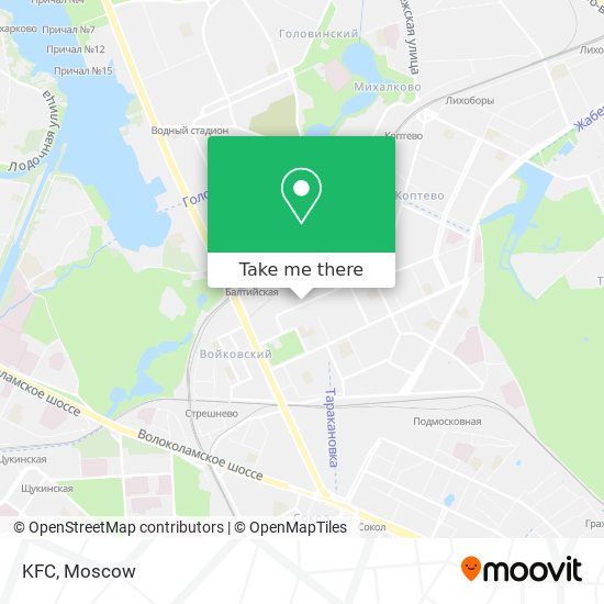KFC map