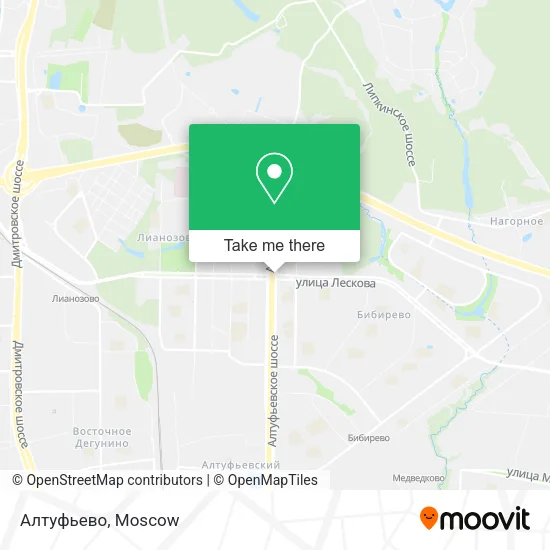 Алтуфьево map