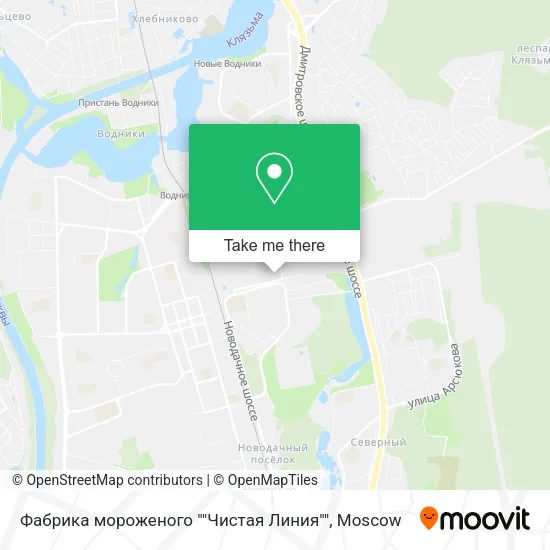 Фабрика мороженого ""Чистая Линия"" map