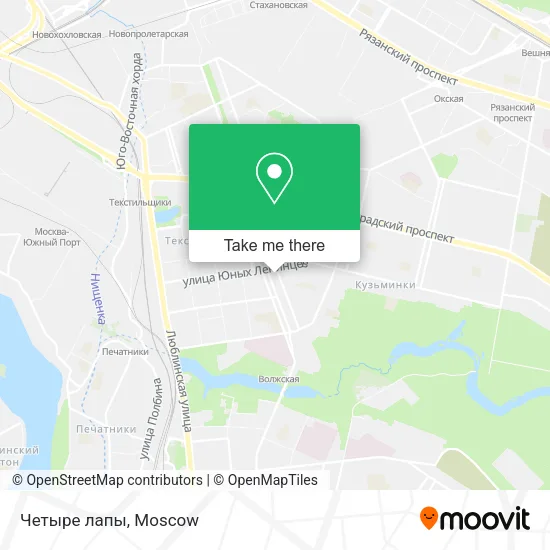 Четыре лапы map