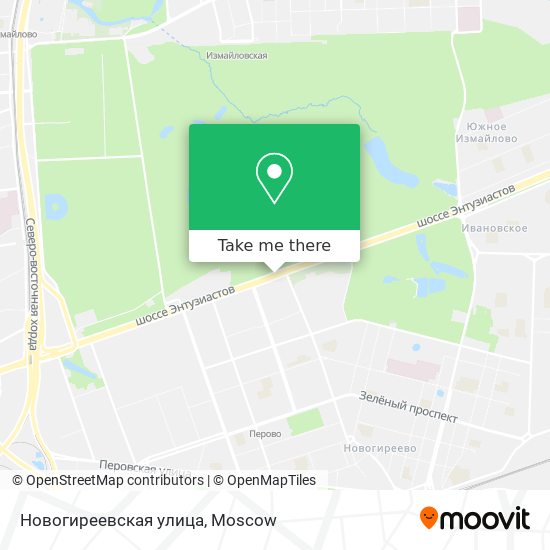 Новогиреевская улица map