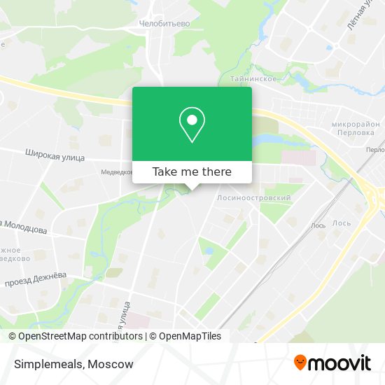 Simplemeals map