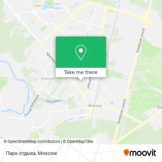 Парк отдыха map