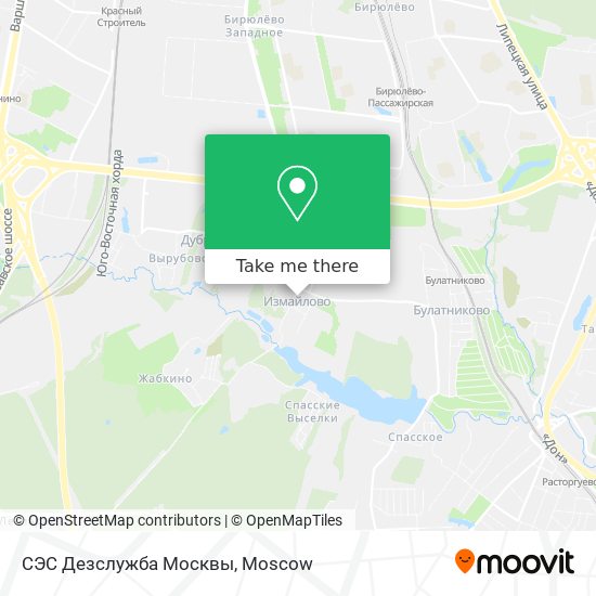 СЭС Дезслужба Москвы map