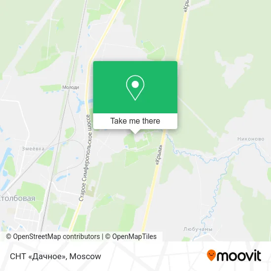 СНТ «Дачное» map