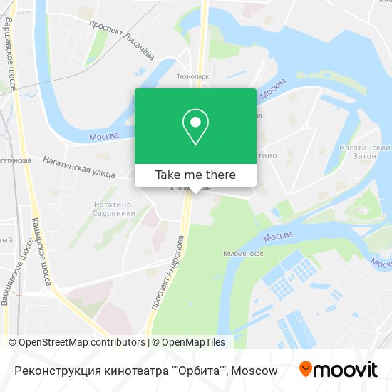 Реконструкция кинотеатра ""Орбита"" map