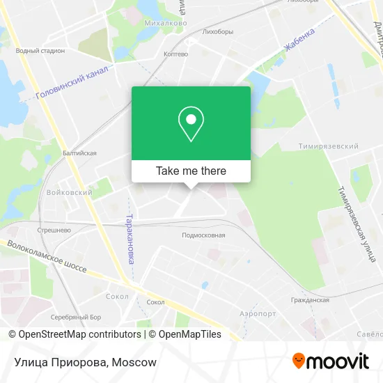 Улица Приорова map