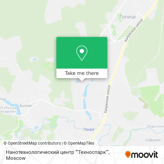 Нанотехнологический центр ""Техноспарк"" map
