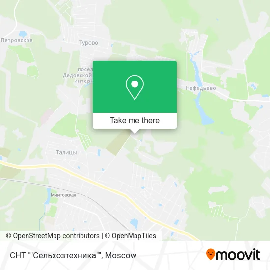 СНТ ""Сельхозтехника"" map