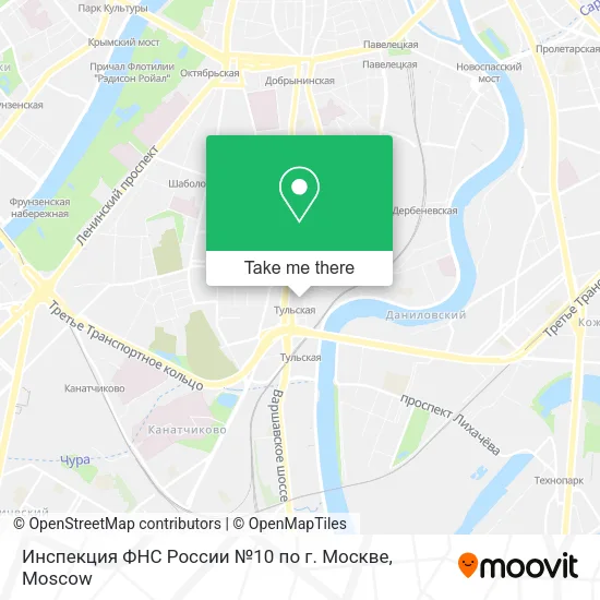 Инспекция ФНС России №10 по г. Москве map