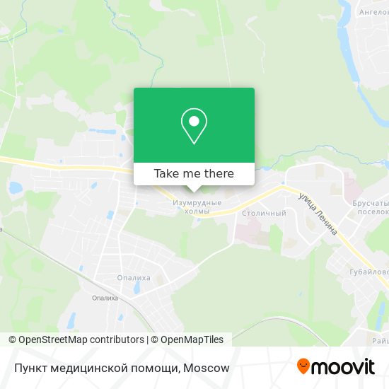 Пункт медицинской помощи map