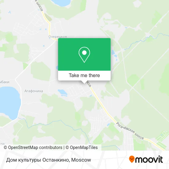 Дом культуры Останкино map