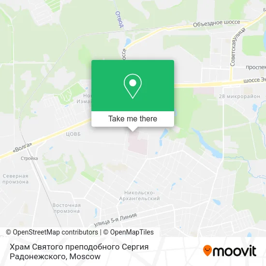 Храм Святого преподобного Сергия Радонежского map