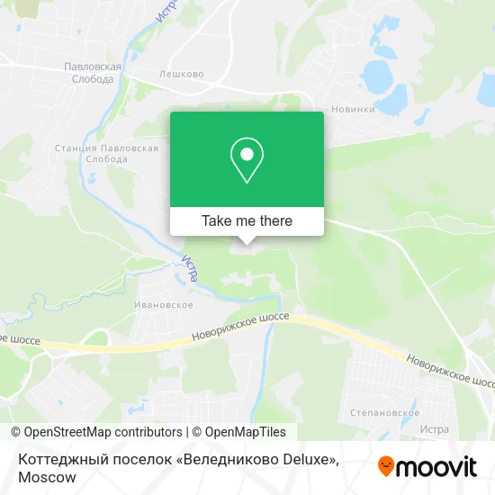 Коттеджный поселок «Веледниково Deluxe» map