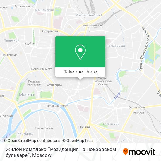 Жилой комплекс ""Резиденция на Покровском бульваре"" map