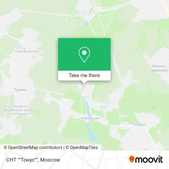 СНТ ""Тонус"" map